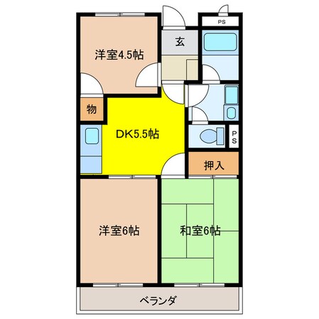 めぞんわたなべの物件間取画像